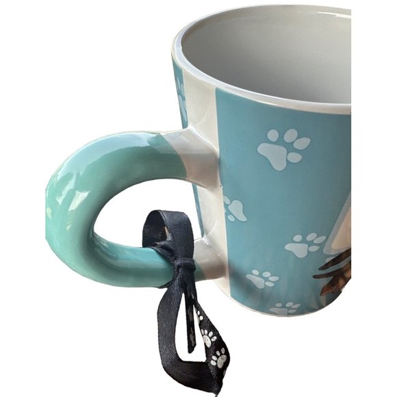 Enjoy Life Dog Theme Ceramic Coffee Cup Mug w/Paw Prints 18 oz. (Pre-owned) - Picture 5 of 11